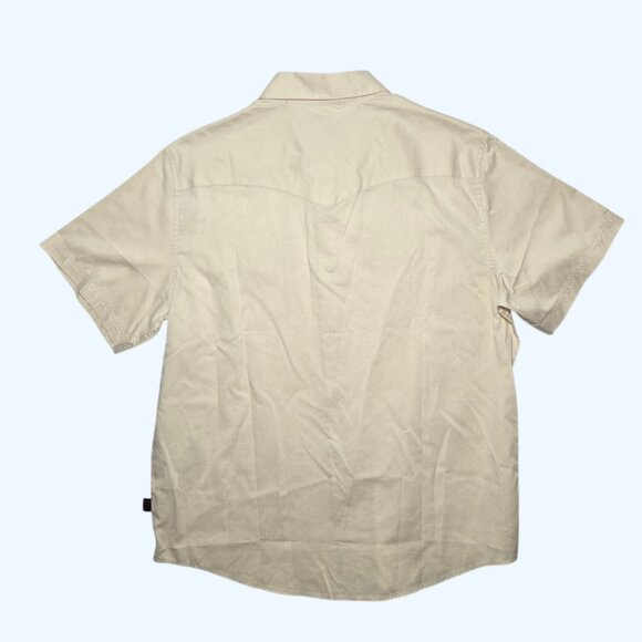 Howler Bros H Bar B Short Sleeve Snapshirt Bone Mens Large NEW Western READ - Picture 6 of 8